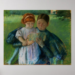 Cassatt - Nurse Reading To Little Girl Poster