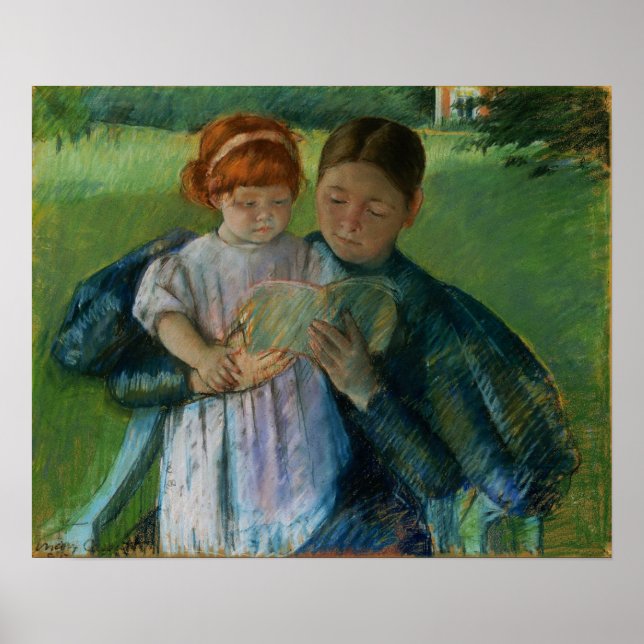 Cassatt - Nurse Reading To Little Girl Poster (Front)