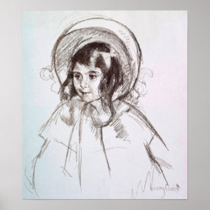 Cassatt - Sara Wearing Her Bonnet and Coat Poster
