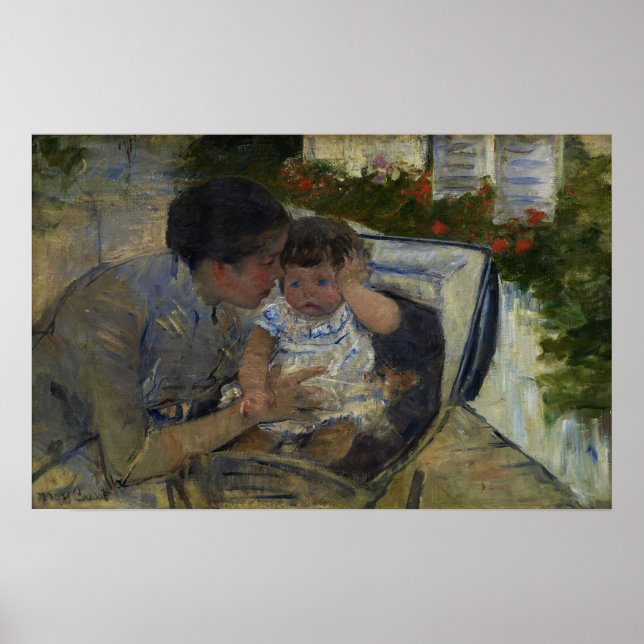Cassatt - Susan Comforting Baby Poster (Front)