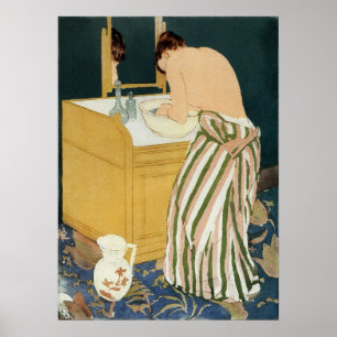 Cassatt - Woman Bathing Poster