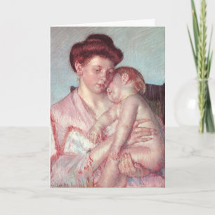 Cassatt's Sleepy Baby, Happy Mother's Day Card