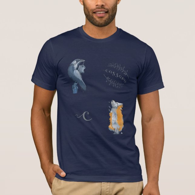 Cassava T Shirts Wine Bar Animals (Front)