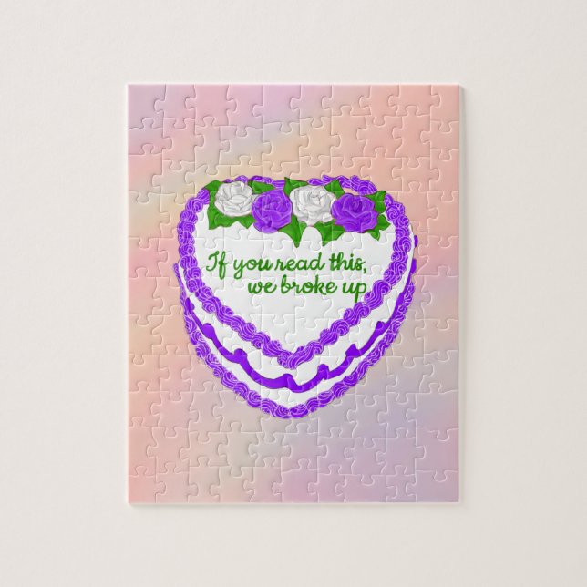 Casse-tête Gateau haineux - Rupture Thank You Card Jigsaw Puzzle (Vertical)