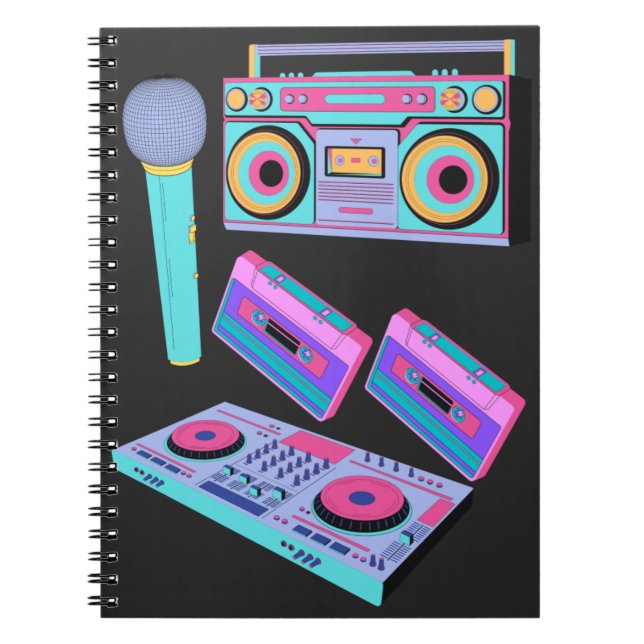 CASSETTE , AUDIO STYLE TEMPLATE NOTEBOOK (Front)
