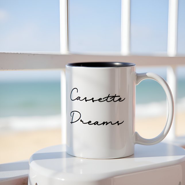 Cassette Dreams Retro Two-Tone Coffee Mug (Creator Uploaded)