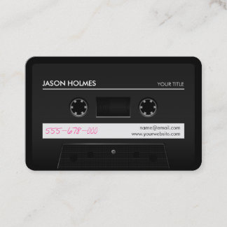 Cassette Mix Tape Retro Cool business card