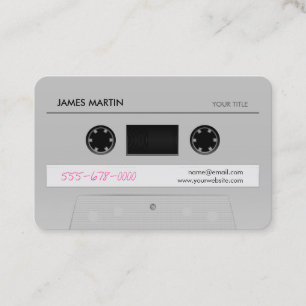 Cassette Mix Tape Retro Cool Music Business Card