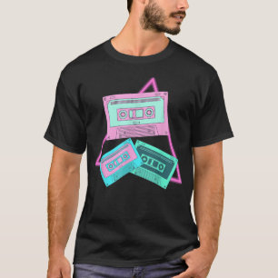 Cassette Synthwave Retro 90s Art Vaporwave Music 2 T-Shirt