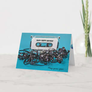 cassette tape birthday card