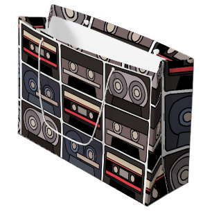 Cassette Tape Birthday Party Large Gift Bag