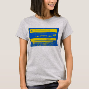 Cassette Tape Blue & Yellow T-Shirt