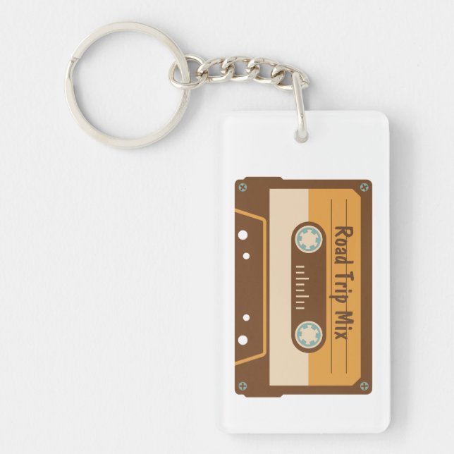 Cassette Tape Custom Keychain (Front)