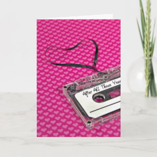 Cassette Tape for Anniversary Card