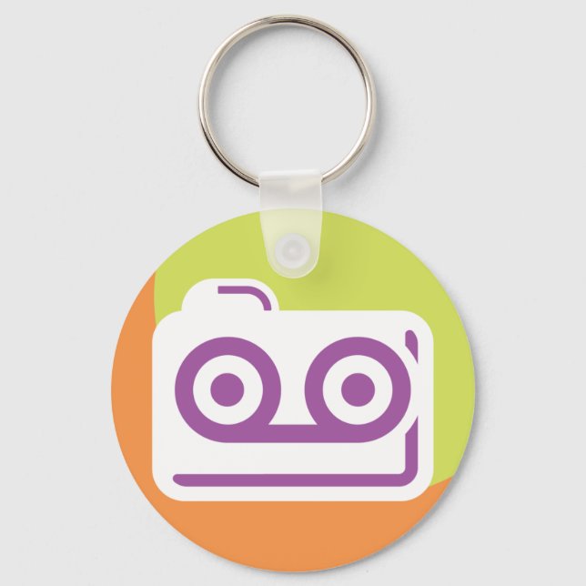 Cassette Tape Icon Key Ring (Front)
