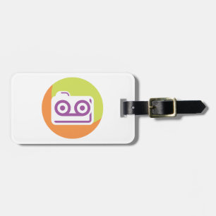 Cassette Tape Icon Vintage 80s 90s Style Music Luggage Tag