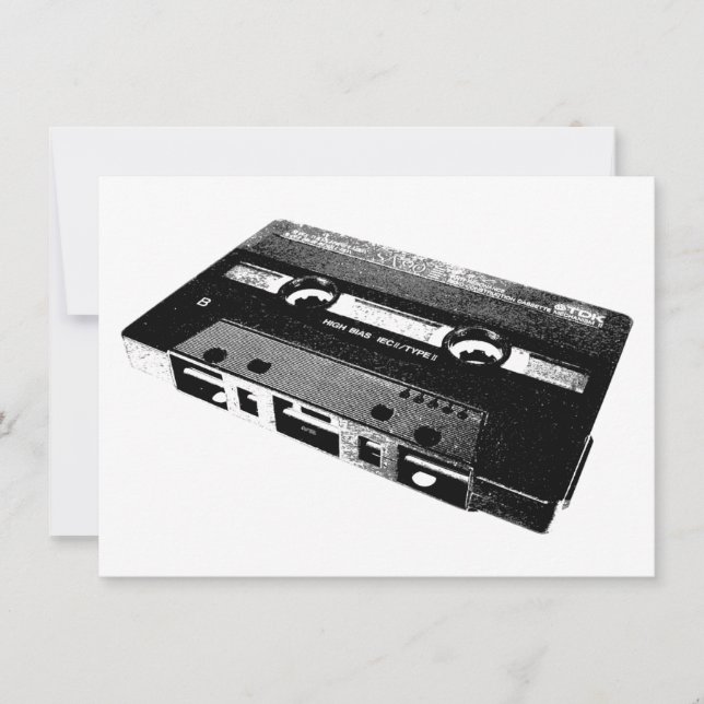 cassette tape invitation (Front)