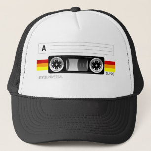 Cassette tape label hat