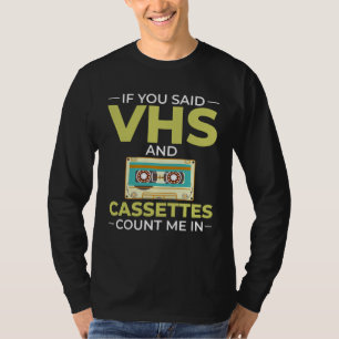 Cassette Tape Music Player Recorder Mix Audio Coll T-Shirt