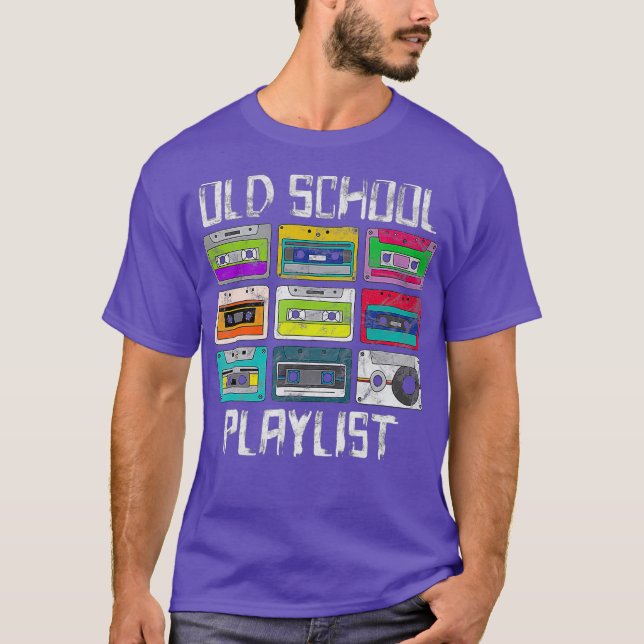 Cassette Tape Music  Retro 80s Old School T-Shirt (Front)