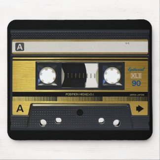 Cassette Tape Old School Retro Design Mouse Mat