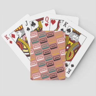 Cassette Tape Pattern Playing Cards