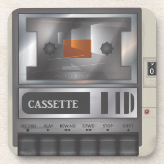 cassette tape player coaster