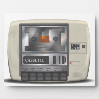 Cassette tape player plaque
