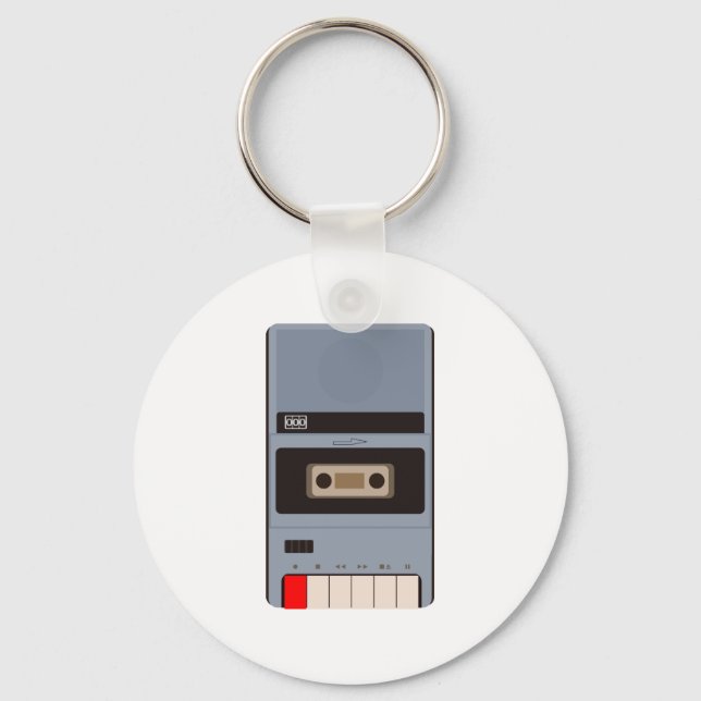 cassette tape recorder key ring (Front)