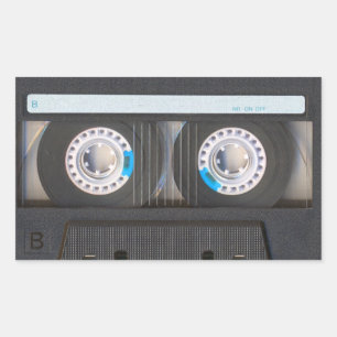 Cassette Tape Rectangular Sticker