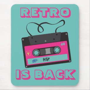 Cassette Tape Retro 80's Groovy Music Mouse Mat