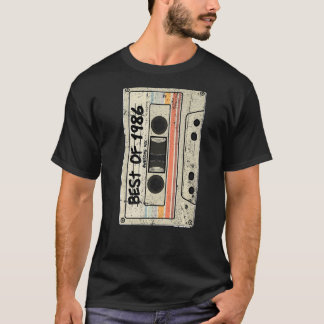 Cassette Tape Retro Birthday Born 1986 Best of 198 T-Shirt