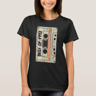 Cassette Tape Retro  Birthday Born 1992  Best of 1 T-Shirt