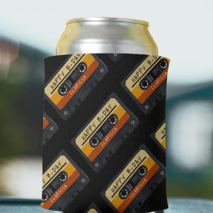 Cassette Tape Retro Birthday Party Can Cooler