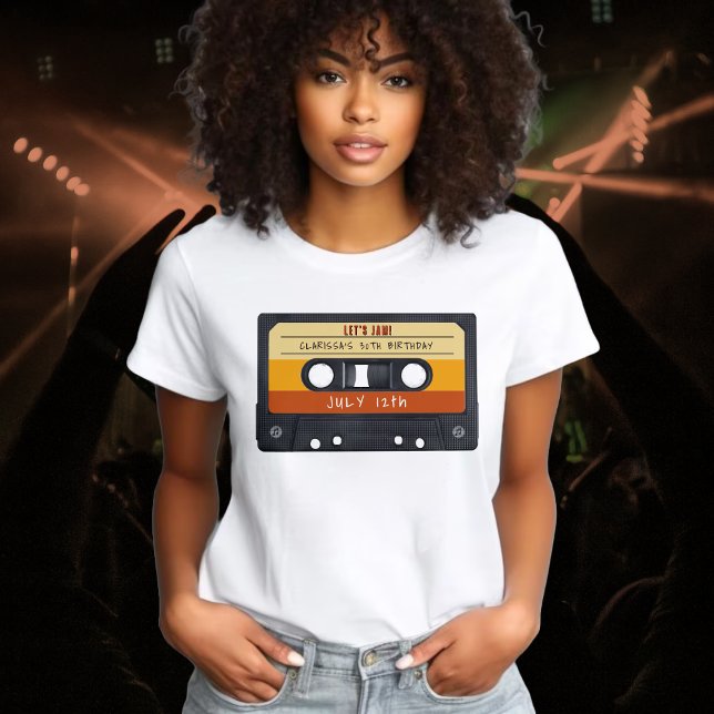 Cassette Tape Retro Birthday Party T-Shirt (Cassette Tape Retro Birthday Party T-Shirt
)