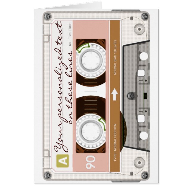 Cassette tape - tan - (Front)