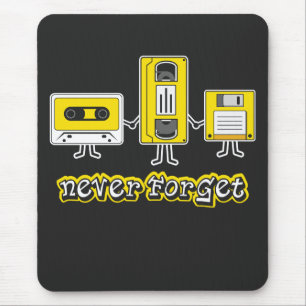 Cassette tape VHS Diskette Mouse Mat
