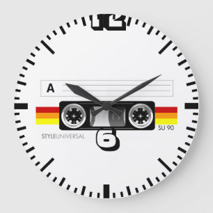 Cassette tape wall clock