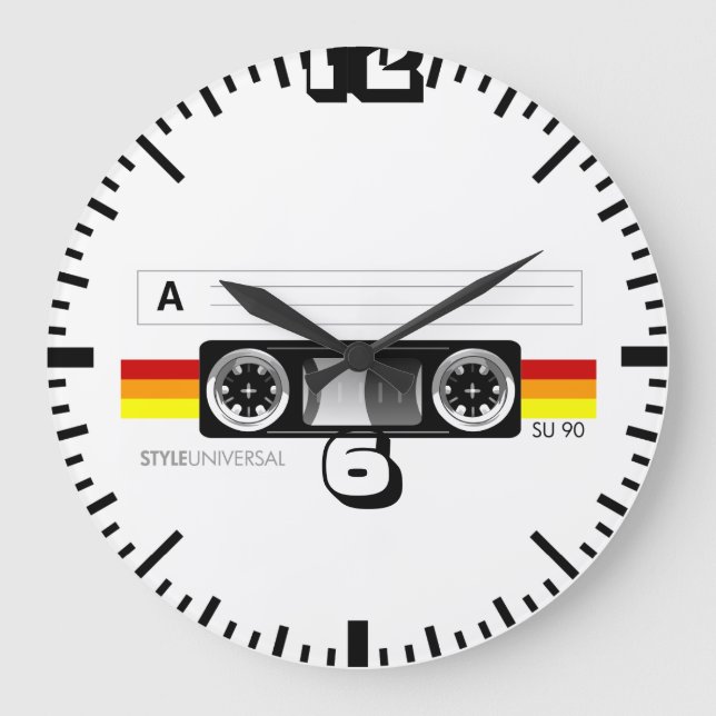 Cassette tape wall clock (Front)