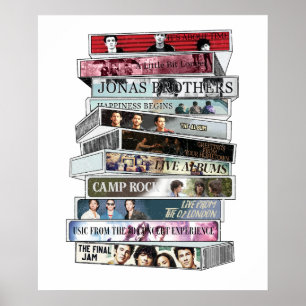 Cassette Tapes Jonas Brother Poster