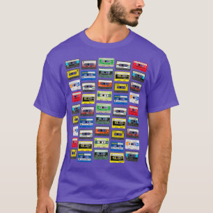 Cassette Tapes Mixtapes 1980s Radio DJ Party T-Shirt