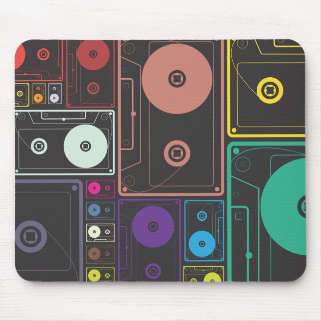 Cassette Tapes Mouse Mat (Front)