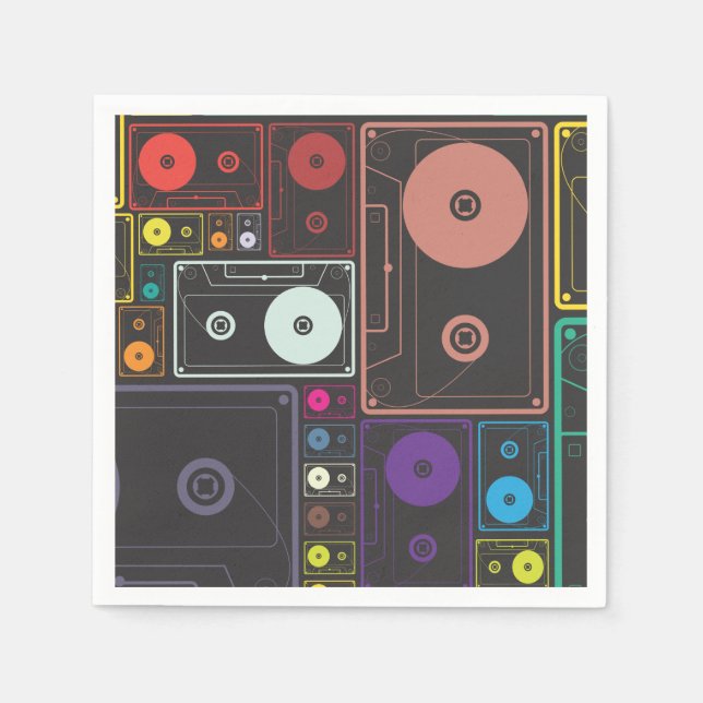 Cassette Tapes Napkin (Front)