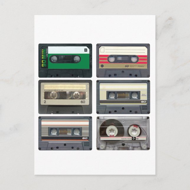 Cassette Tapes Postcard (Front)