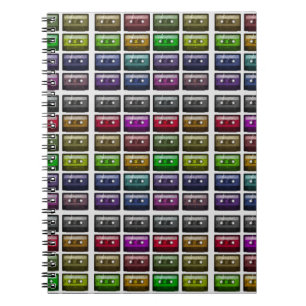 CASSETTE TAPES RETRO MUSIC LOVER  NOTEBOOK