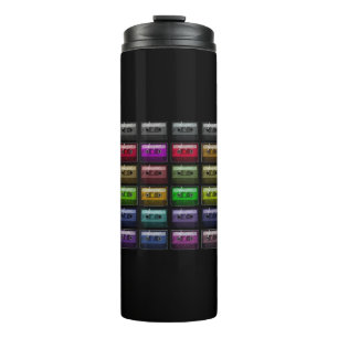 CASSETTE TAPES RETRO MUSIC LOVER THERMAL TUMBLER