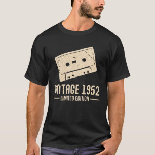 Cassette Tapes S 1952 Vintage Retro Design Birthda T-Shirt