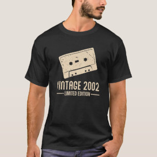 Cassette Tapes S 2002 Vintage Retro Design Birthda T-Shirt