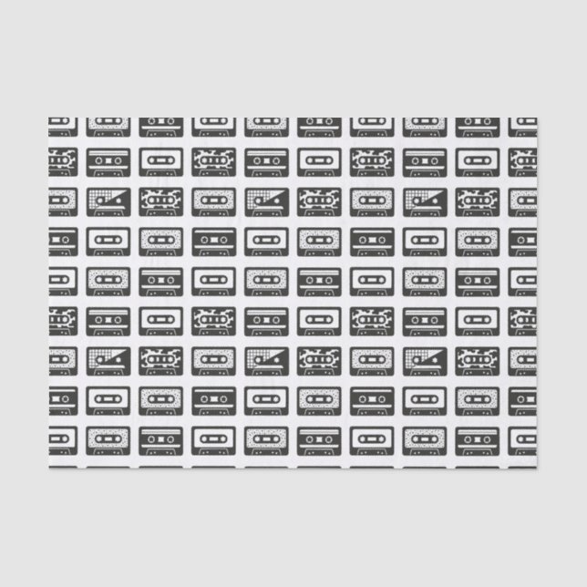 Cassette Tapes Tissue Paper (Front)