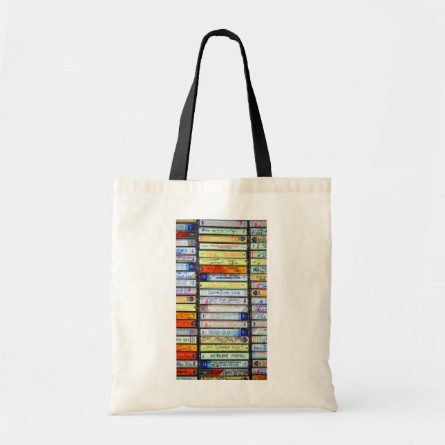 Cassette Tapes Tote Bag (Front)